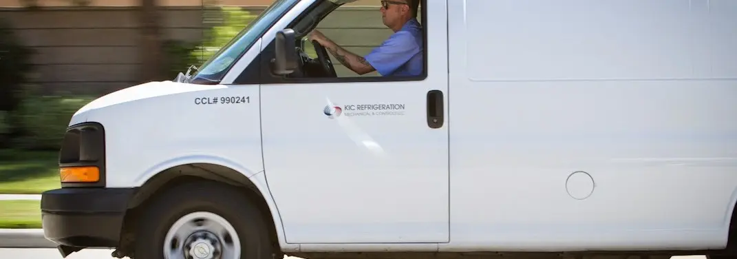 KIC Refrigeration service vehicle serving Papillion area